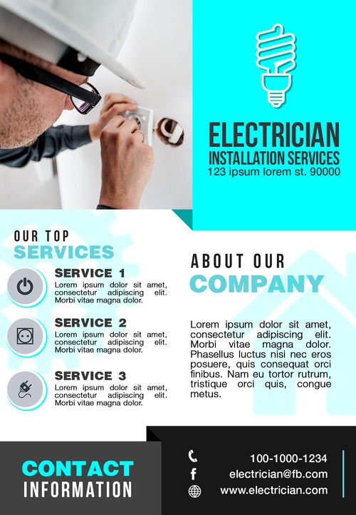 Product picture Electrician Flyer Template