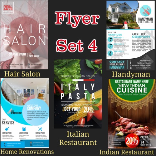 Product picture Niche Flyers Set 4